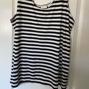 CHICO BLACK WHITE STRIPE TANK